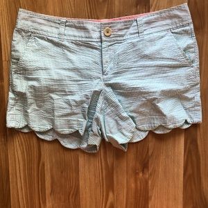 Lilly Pulitzer seersucker buttercup shorts